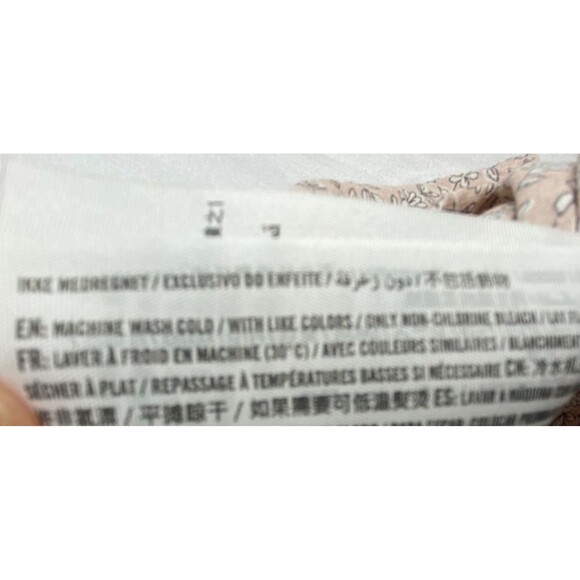 Abercrombie & Fitch Tank Top Womens S Micro Floral Lace Pink Cami Flowy Cottage - Picture 10 of 10